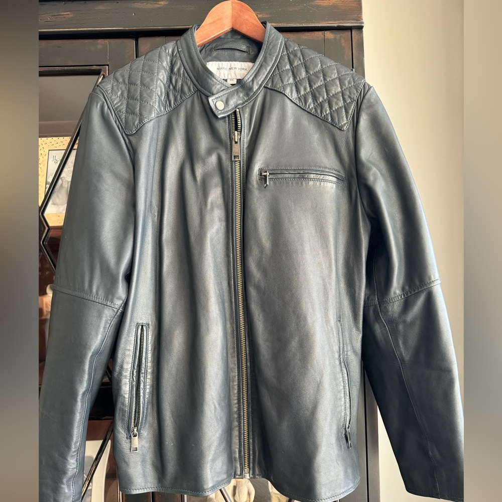 Mark New York motorcycle leather jacket